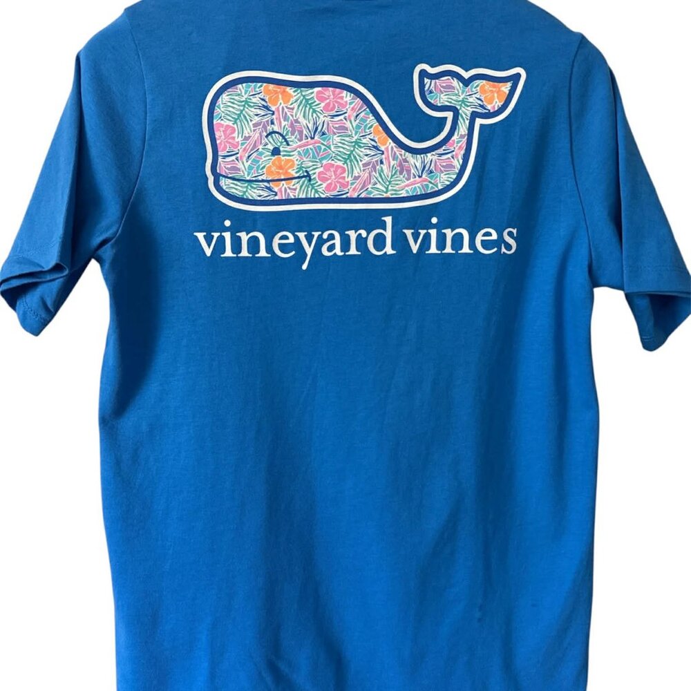 Vineyard Vines La Palmeraie Whale Pocket Short Sleeve T-Shirt Adult Small